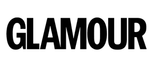 The image features the word "GLAMOUR" in bold, black, uppercase letters on a white background, evoking a sense of style and sophistication akin to deleted sections from a fashion editorial.