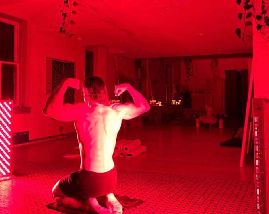 red light therapy room