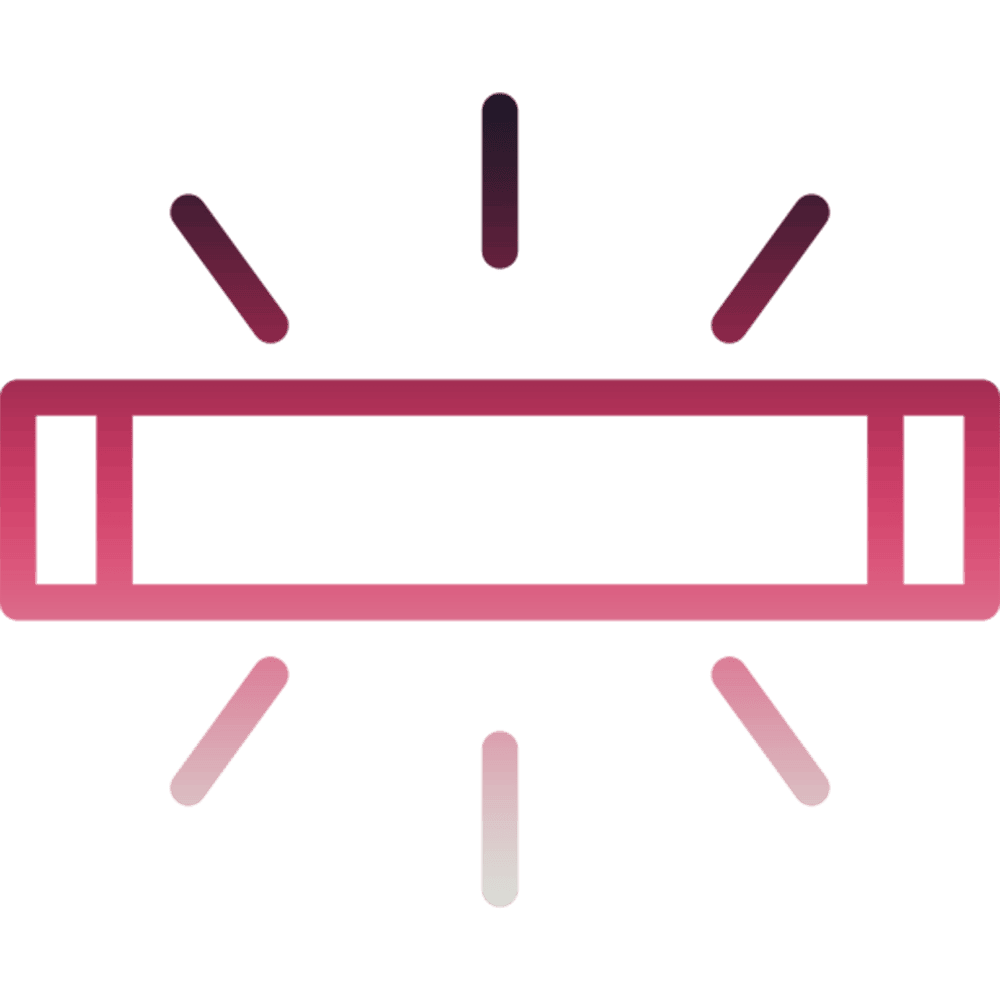 A pink rectangular bar with lines radiating outward, suggesting brightness or emphasis, embodies the essence of vital elite energy.