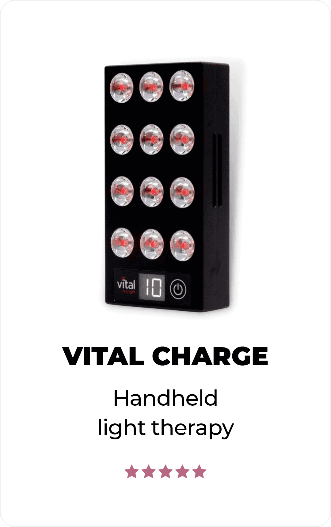 Vital Charge, red light therapy device